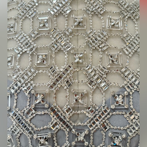 Georges Hobeika Beaded Tulle Shirt Flared Gown Maxi Dress - Picture 5 of 15